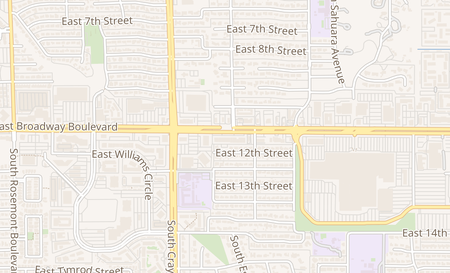 map of 5612 E Broadway Blvd Tucson, AZ 85711