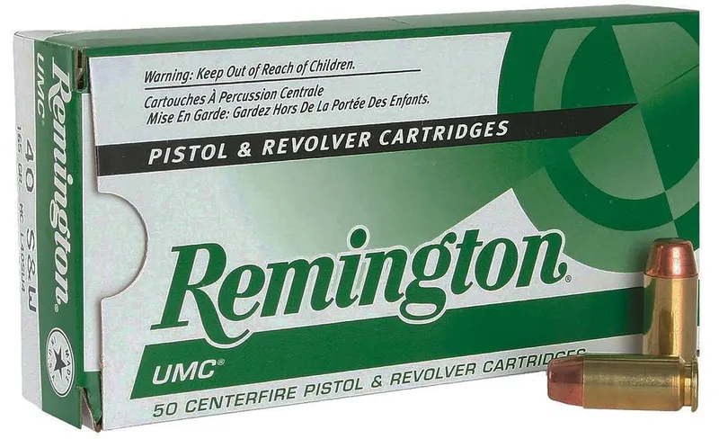 Remington UMC .40 S&W, 180 Grain MC, 50 Rounds 23742 - Remington