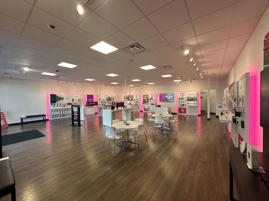 Interior photo of T-Mobile Store at Smaltz & Shook, Auburn, IN
