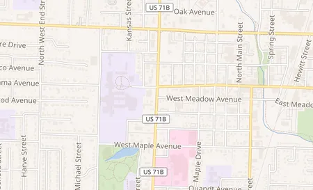 map of 120B S Thompson St # B Springdale, AR 72764