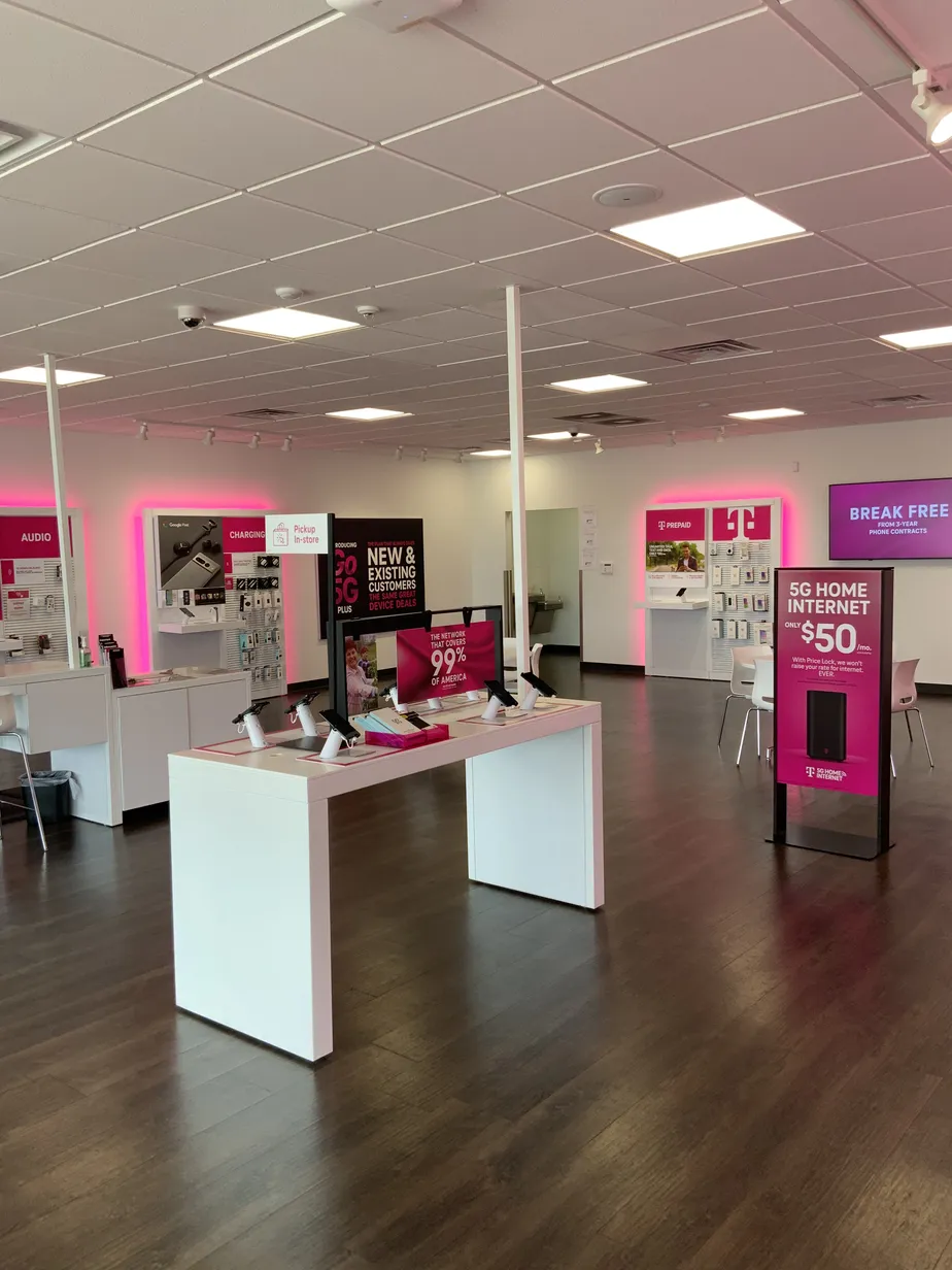 Interior photo of T-Mobile Store at Cloverleaf Dr & Market Dr, Emporia, VA