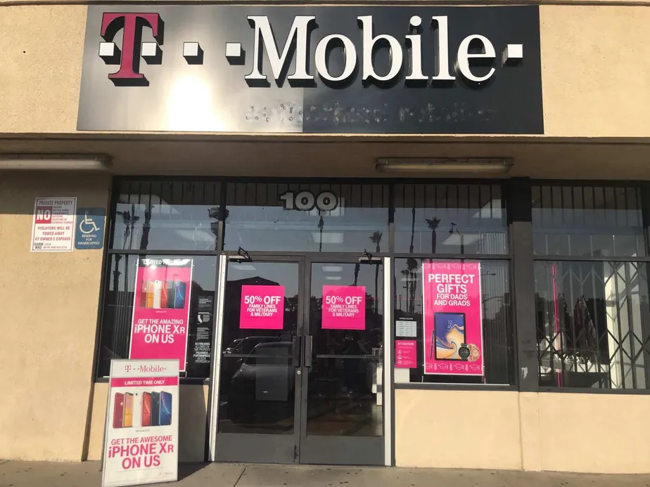  Exterior photo of T-Mobile store at S Garey Ave & E Phillips Blvd, Pomona, CA 