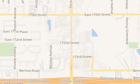map of 2398 172nd St Lansing, IL 60438