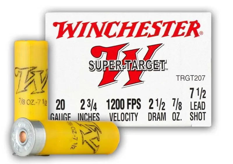 Winchester Super-Target 20 Gauge 2-3/4" 7/8 oz. #7.5 Shot, 25 Rounds TRGT207 - Winchester