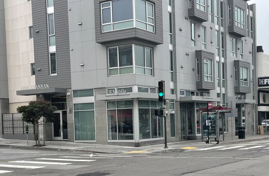  Exterior photo of T-Mobile Store at Geary St & Stanyan St, San Francisco, CA 