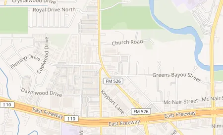 map of 883 Federal Rd Ste D Houston, TX 77015
