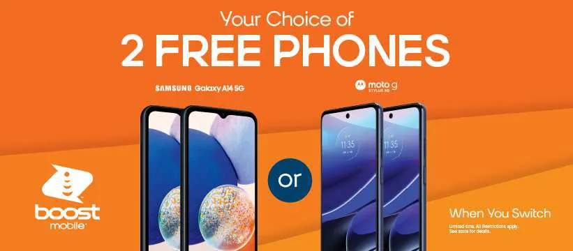 2 FREE Phones When You Switch