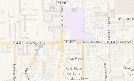 map of 5105 Silverstar Rd Orlando, FL 32808