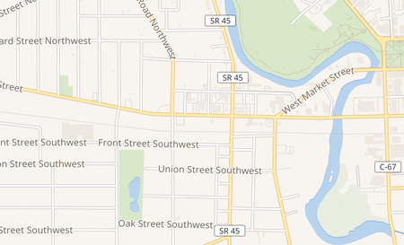 map of 917 West Market St Warren, OH 44481