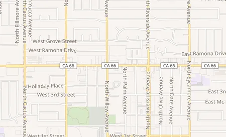 map of 261 W Foothill Blvd Rialto, CA 92376