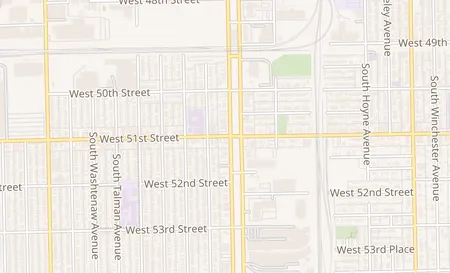 map of 2405 W 51st St Chicago, IL 60632