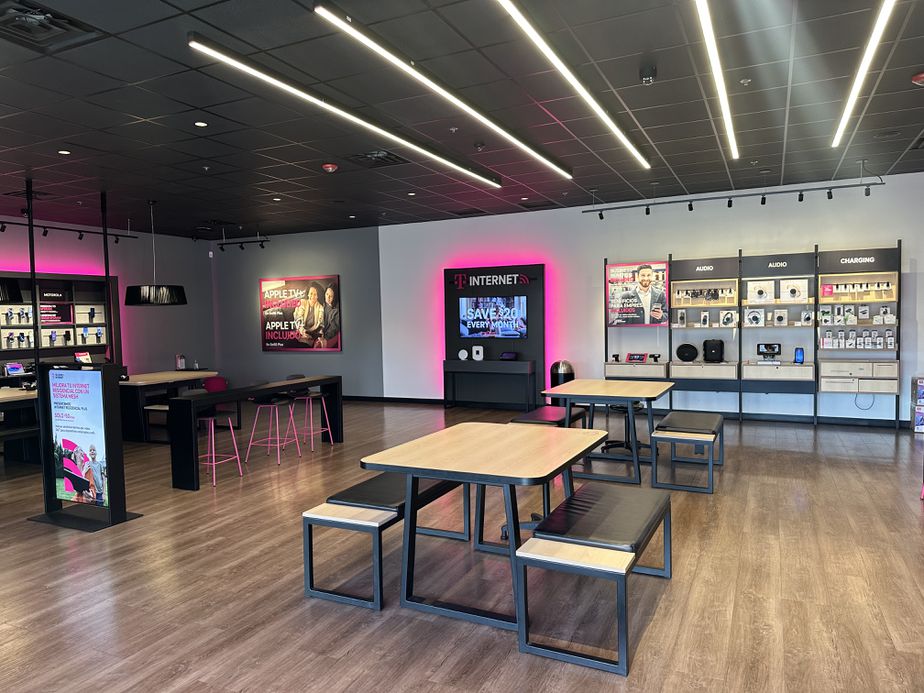 Interior photo of T-Mobile Store at Mystic Mall, Chelsea, MA