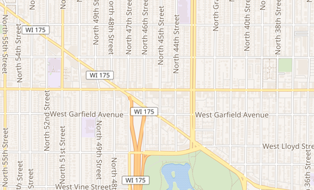 map of 4503 W North Ave Milwaukee, WI 53208