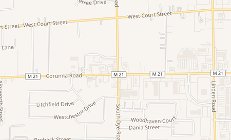 map of 5270 Corunna Rd Flint, MI 48532