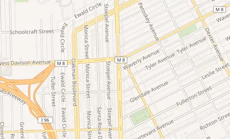 map of 13323 Livernois Ave 1 Detroit, MI 48238