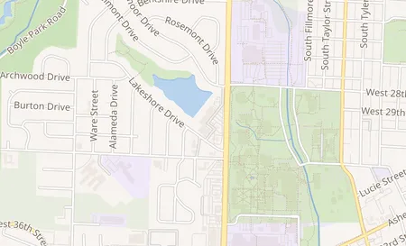 map of 3408 S University Ave Little Rock, AR 72204