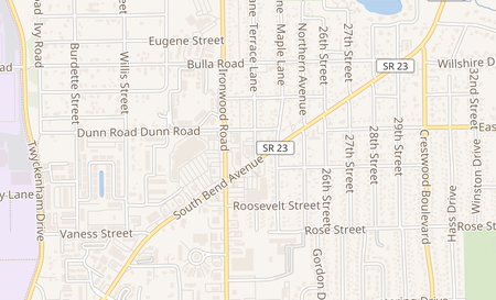 map of 54533 Terrace Ln South Bend, IN 46635