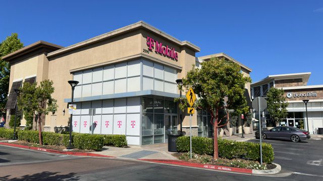 Exterior photo of T-Mobile Store at W El Camino Real & San Antonio Rd, Mountain View, CA