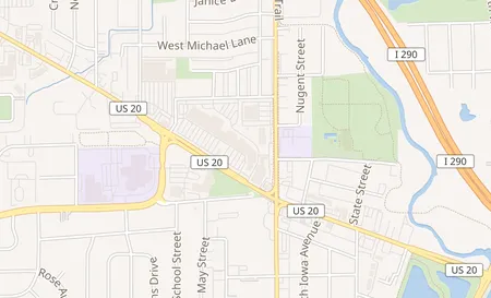 map of 40 W. Lake St Addison, IL 60101