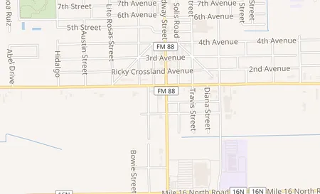 map of 107 S Broadway St C Elsa, TX 78543