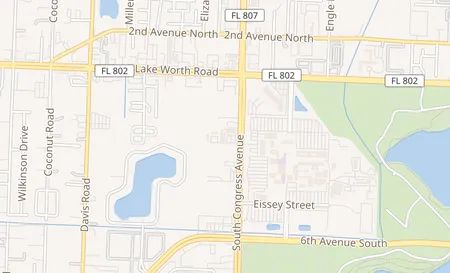 map of 4175 S Congress Ave Lake Worth, FL 33461