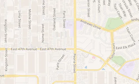 map of 4701 Peoria St # 107 Denver, CO 80239