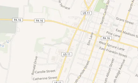 map of 110 South Antrim Way Greencastle, PA 17225