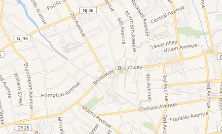 map of 339 Broadway Long Branch, NJ 07740