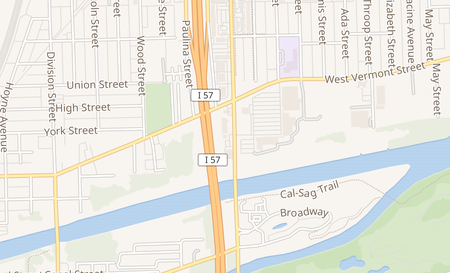 map of 12962 Ashland Ave unit A Blue Island, IL 60406