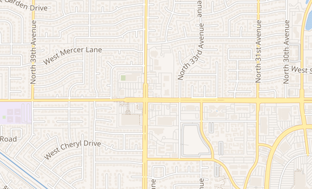 map of 3434 W Peoria Ave Phoenix, AZ 85029