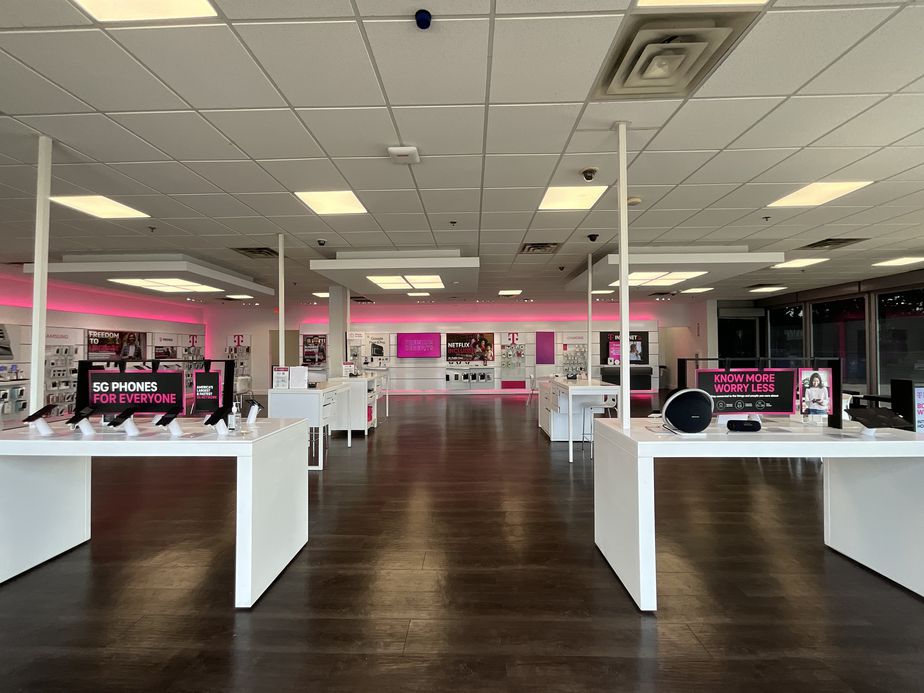 Interior photo of T-Mobile Store at W Edgar Rd & Sylvan St, Linden, NJ