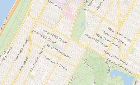 map of 1003 Columbus Avenue New York, NY 10025