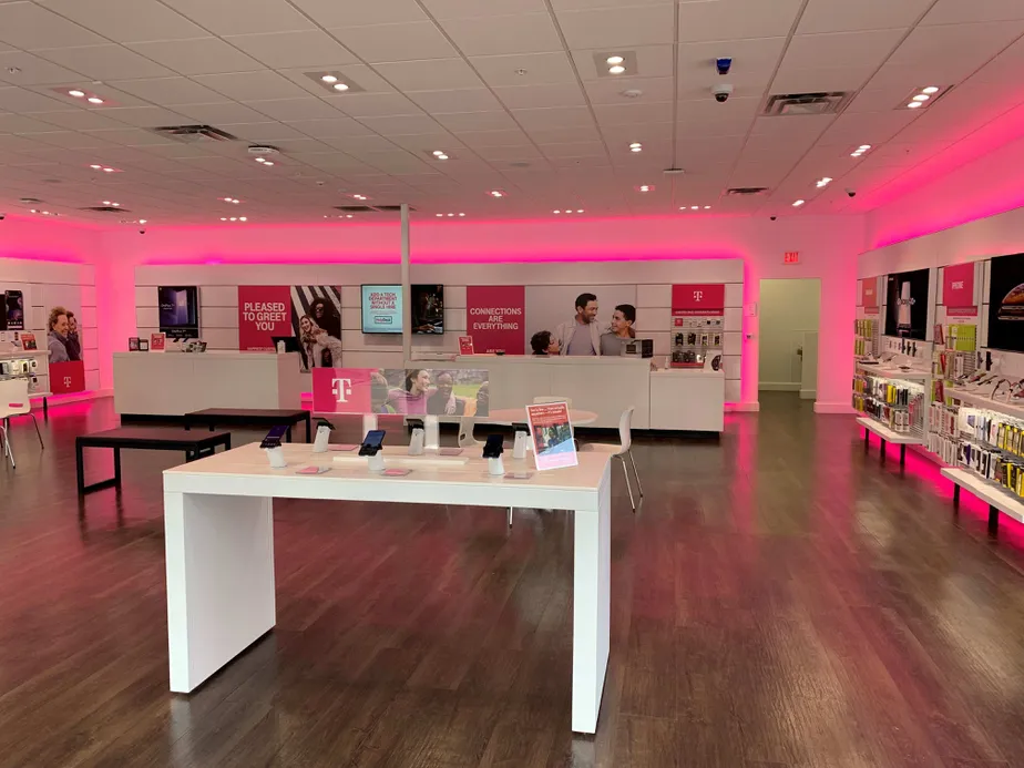 Interior photo of T-Mobile Store at Preston & Stonebrook, Frisco, TX