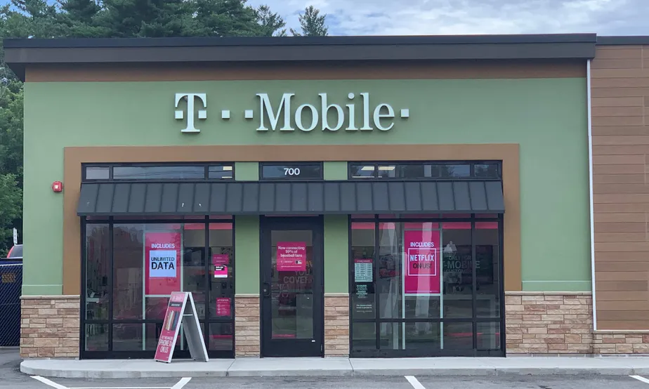 Exterior photo of T-Mobile store at Hartford Pike & Putnam Pike, Dayville, CT