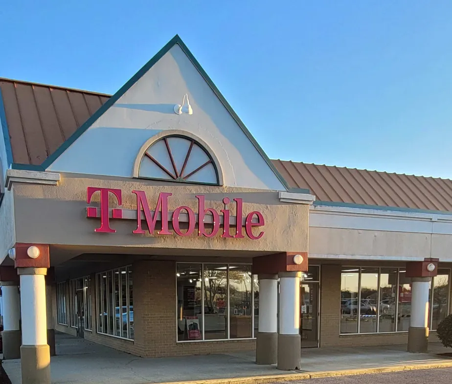 Exterior photo of T-Mobile store at Three Notch Rd & Wildewood Blvd, California, MD