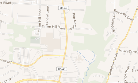 map of 2024 N Highland Ave Jackson, TN 38305