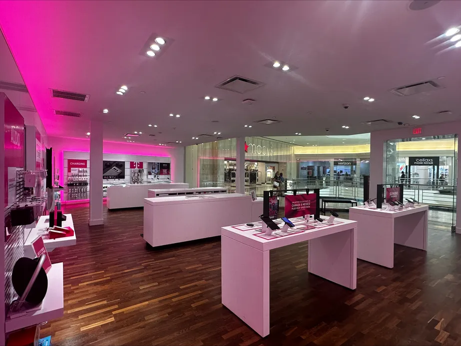 Interior photo of T-Mobile Store at The Gardens Mall, Palm Beach Gardens, FL