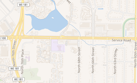 map of 6917 W Brown Deer Rd Milwaukee, WI 53223