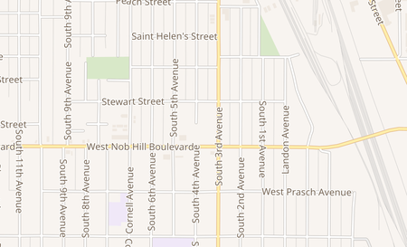 map of 1020 South 3rd Ave Yakima, WA 98902