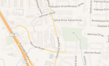 map of 5863 Old Dixie Hwy I Forest Park, GA 30297