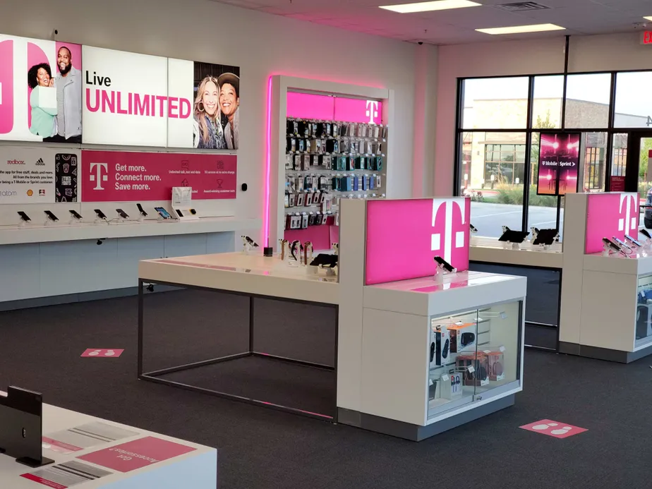 Interior photo of T-Mobile Store at Ten Gallon Dr & McPherson Blvd, Fort Worth, TX
