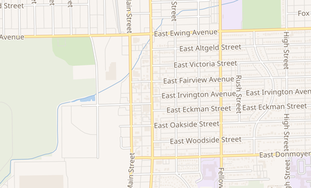 map of 2624 S Michigan St South Bend, IN 46614
