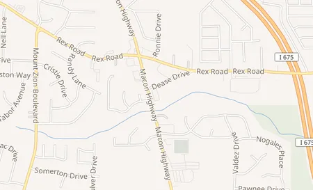 map of 6080 Highway 42 Rex, GA 30273
