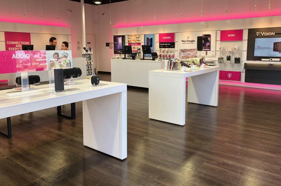 Interior photo of T-Mobile Store at University & 215, San Bernardino, CA