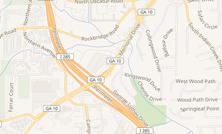 map of 4606 Memorial Dr. Decatur, GA 30032