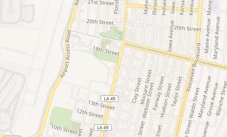map of 1621 Williams Blvd Kenner, LA 70062