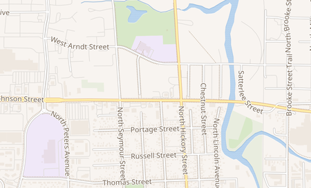 map of 461 W Johnson St Fond Du Lac, WI 54935