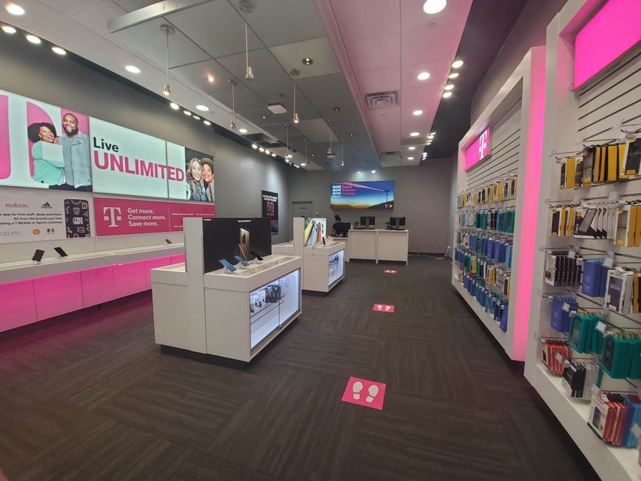 Interior photo of T-Mobile Store at Rosedale Center - Upper Level, Roseville, MN