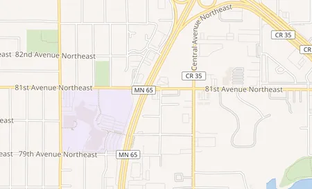 map of 8097 Central Ave NE 101 Spring Lake Park, MN 55432