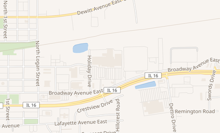 map of 700 Broadway Ave E Mattoon, IL 61938